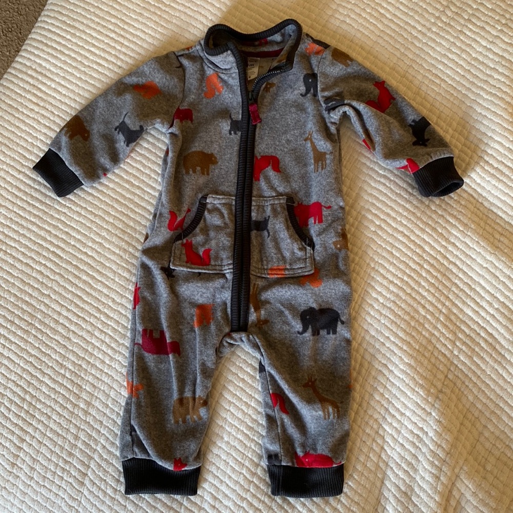 Carter’s Animal Print Fleece One Piece